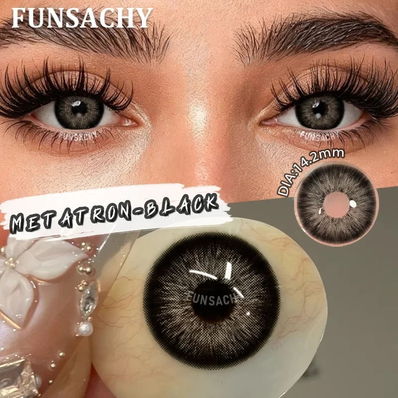 1 Pair Contact Lenses for Eyes Color Korean Pupils Makeup Accessories Beauty Contact Lenses Yearly New Contact Lens