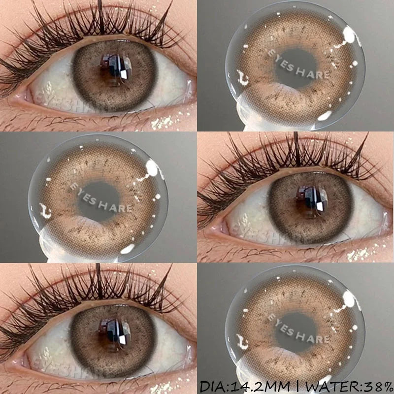 1 Pair Cosplay Contact Lenses for Eyes Colored Fashion Pink Contacts Lens Purple Cosmetic Pupil Yearly Contact Lenses