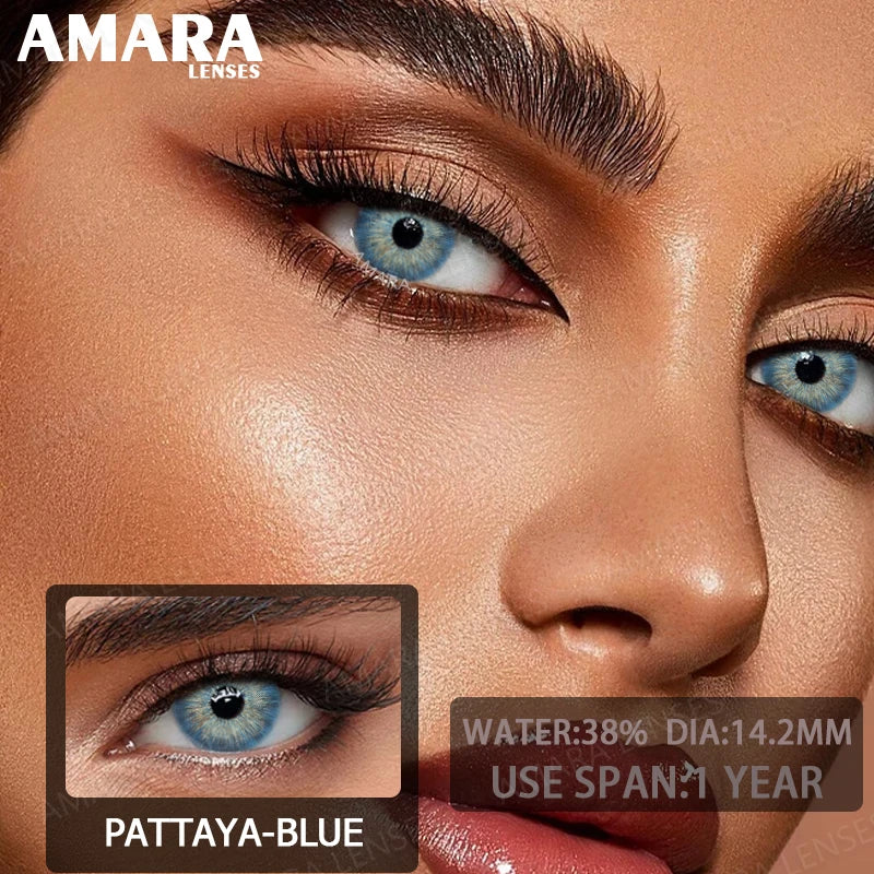 1 pair Colored Contact Lenses Natural Look Green Lenses Gray Contact color Lenses Beauty Pupil Eye Cosmetics Yearly Use