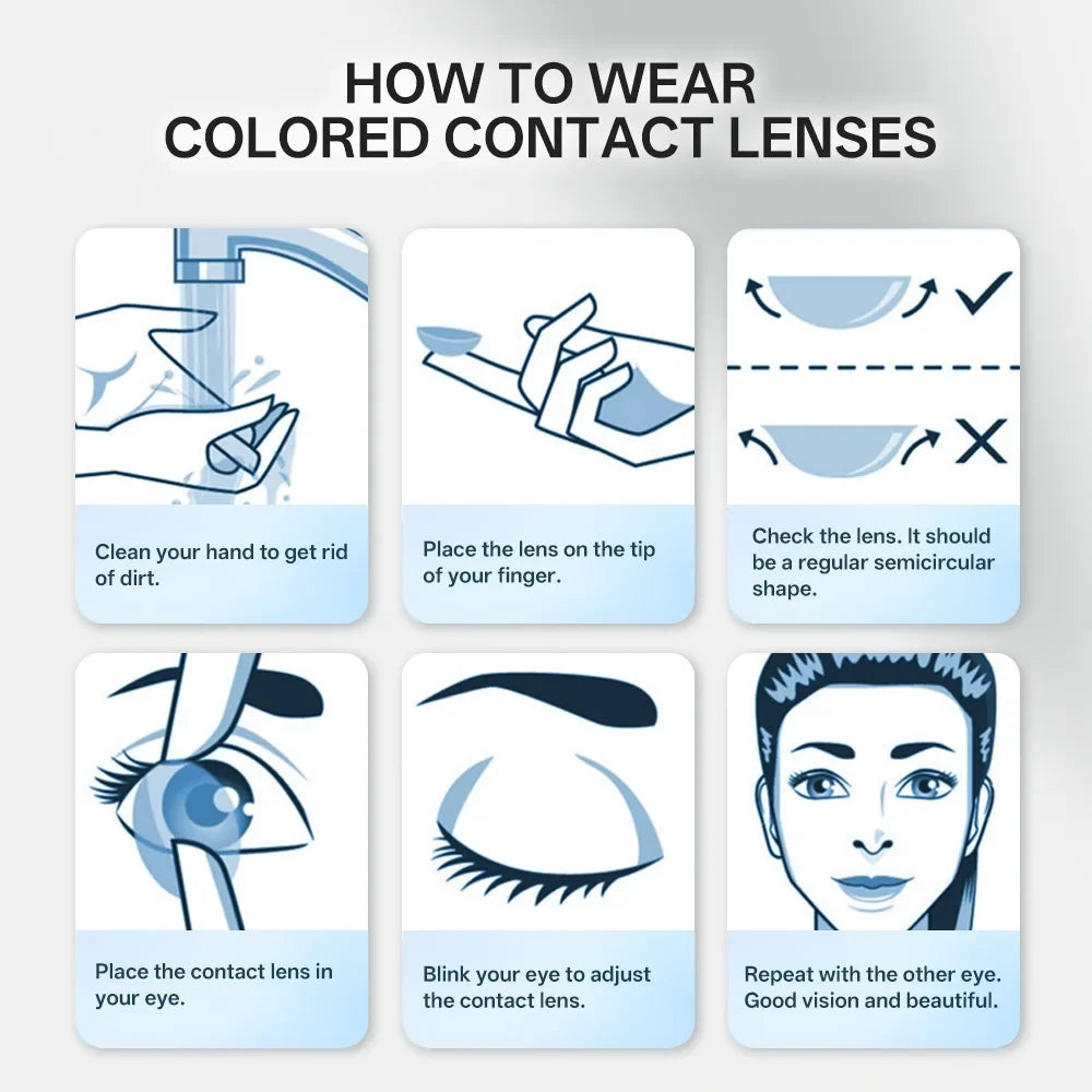 14.2mm Cleopatra Green Colored Contact Lenses Half Yearly Disposable Blue Brown Natural Soft Lens for Daily Eye Makeup