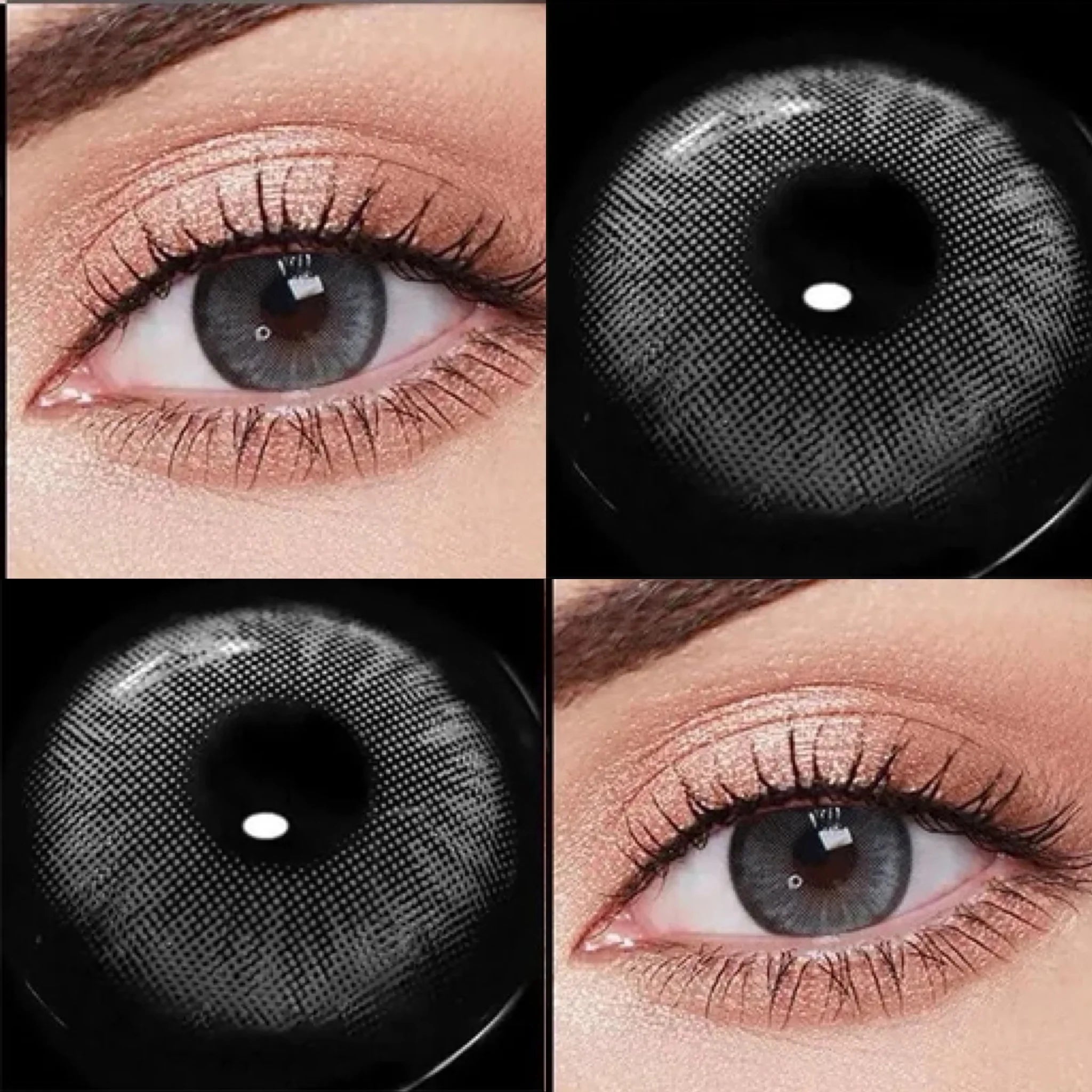 Natural Gray Colored Contact Lenses,  Soft Eye Lenses for Daily Wear, Office, Dating, Party, Travel & Beauty Makeup