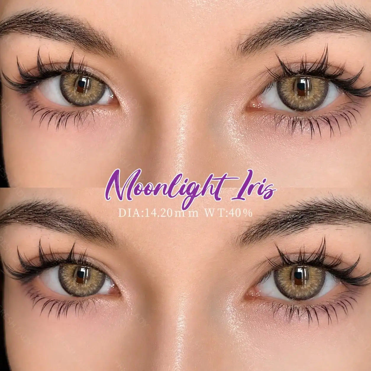 1 Pair Breeze & Chagall Series Colored Contact Lenses Natural Brown Pupils Eyes Contact lenses Gray Soft Contacts 14.20mm