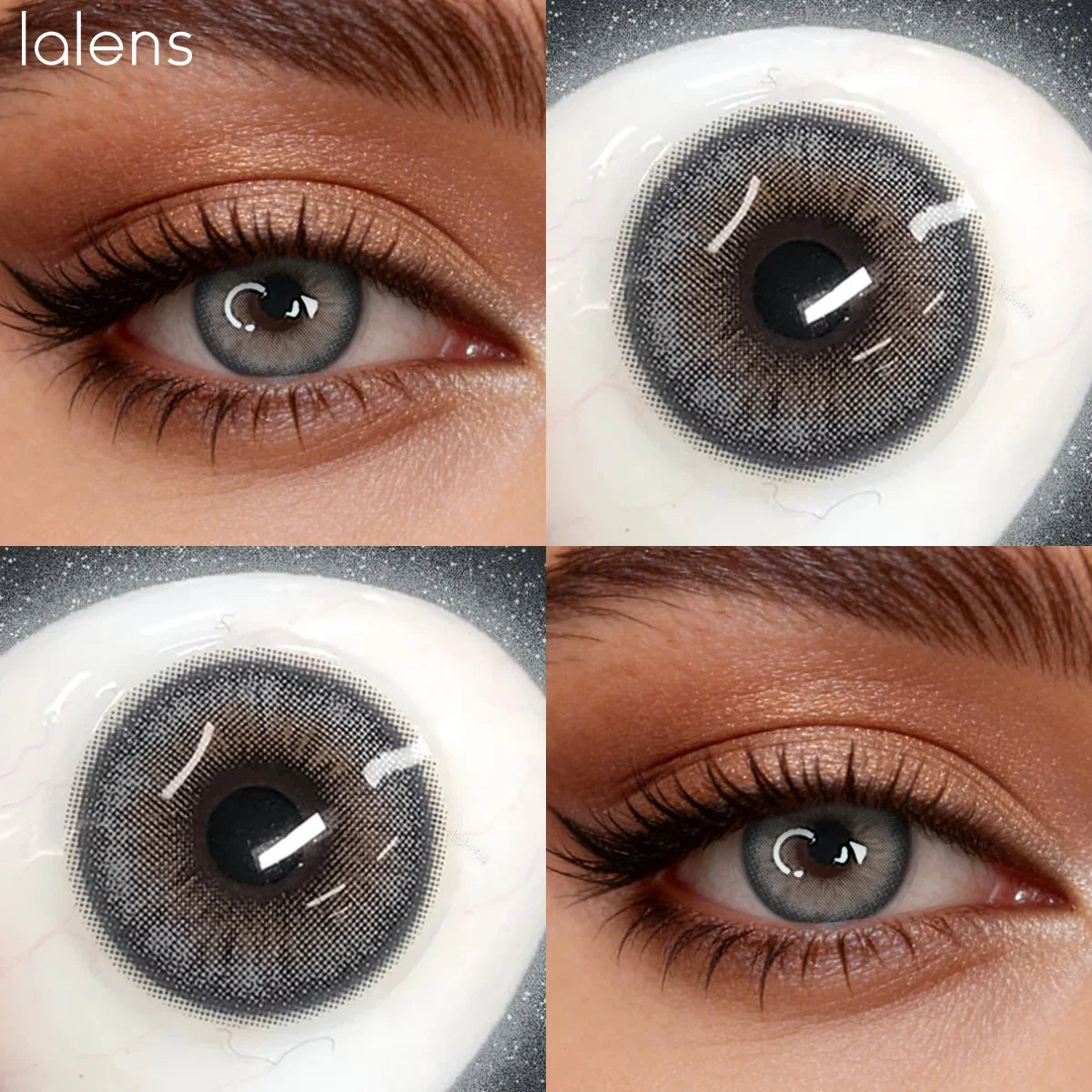 Natural Brown Half Yearly Disposable Colored Contact Lenses Daily Cosmetic Eye Contacts for Dating Makeup