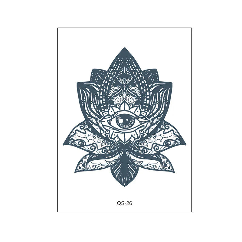 1pcs Hand Flower Rose Fake Tattoo Stickers Waterproof Temporary Tatto Body Art for Girl Women Men