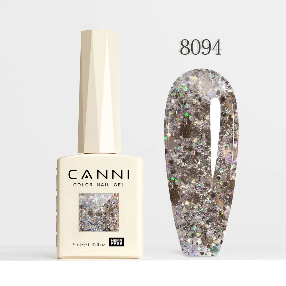 Gel Nail Polish Glitter Diamond Sparkle Color Collection Gorgeous Color HEMA FREE Soak Off UV LED Semi Permanent AurorGel