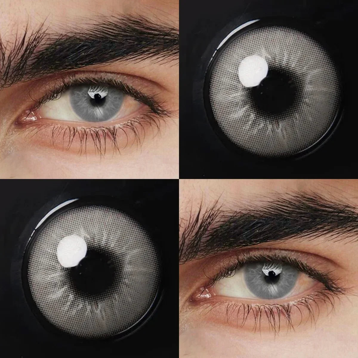 14.2mm 6 Months Disposable Soft Colored Eye Contact Lenses 2Pcs Natural Daily Look Cosmetic Contacts Lens