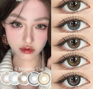1 Pair Brown color Contact Lenses for Eyes Blue Lenses Gray contact Lenses eye makeup Eye Cosmetics