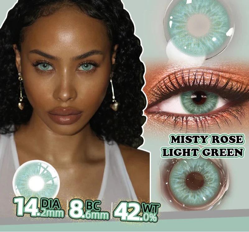 Brand New Colored Contact Lenses 1Pair Eye Color Lenses Green Lenses Year Disposable for Cosplay,Blue Contacts Pupils de Color