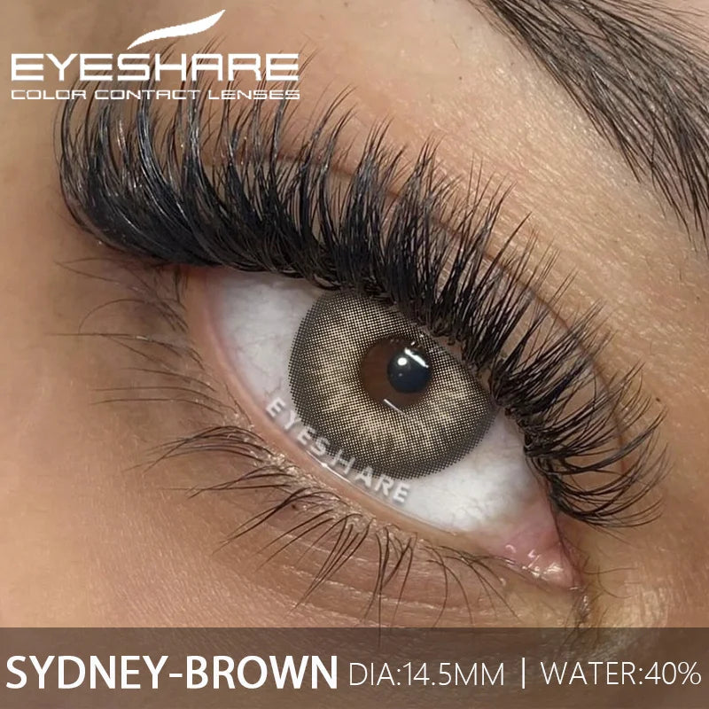 1Pair Fashion Color Contact Lenses for Eyes Blue Eye Contacts Cosmetic Green Contacts Yearly Brown Eye Lens Gray Lenses