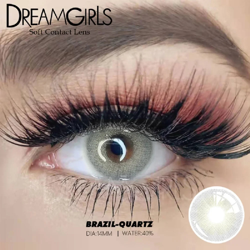 1Pair Brazil Famous Solitica Natural Color Contact lens Soft Contact Lenses Natural color Beauty pupil Yearly Used