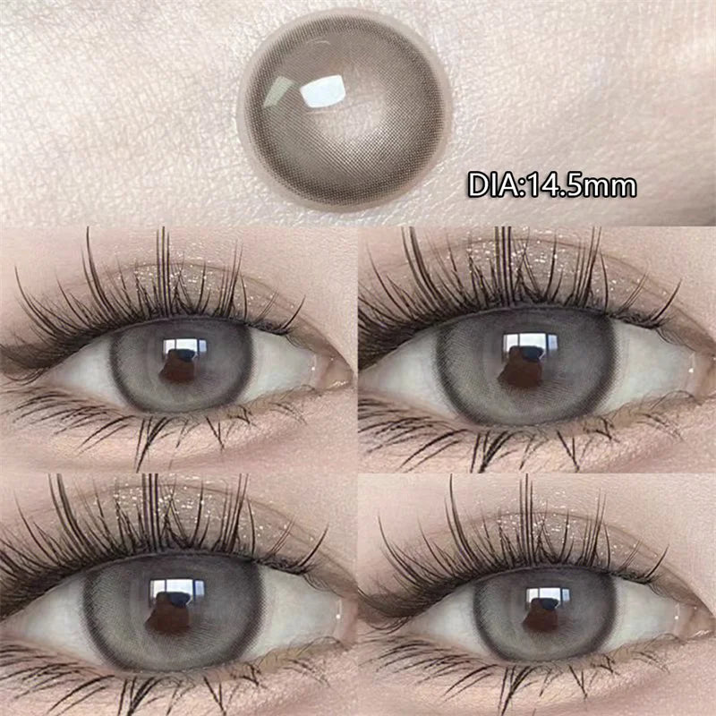 Black Large Diameter Color Contact Lenses Men 1pair/2pcs Color Cosmetics Fashion Accessories with Diopter Prescription Lenses