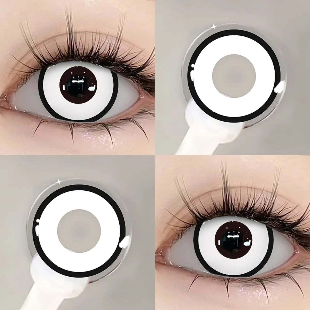 1 Pair Red Vampire Halloween Cosplay Contact Lenses for Eyes Beauty Fashion Red lense Blue Lenses Green Eye Contact