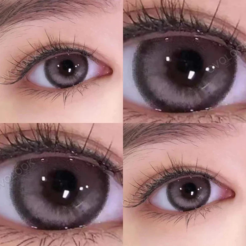 2pcs Cyberpunk Blue Contact Lenses for Eyes Fashion Color Pupils Beauty Eye Color lenses Natural Gray Lens Myopia Lenses