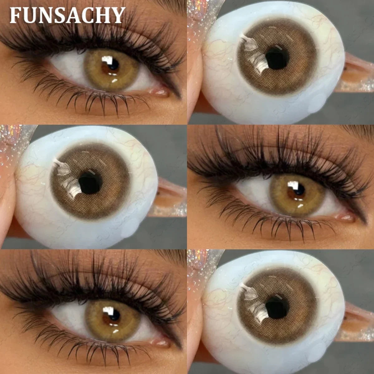 1 Pair Natural Color Contact Lenses for Eyes Brown Lenses Colorcon Korean Lens Yearly Beautiful Grey Eyes Big Black Len