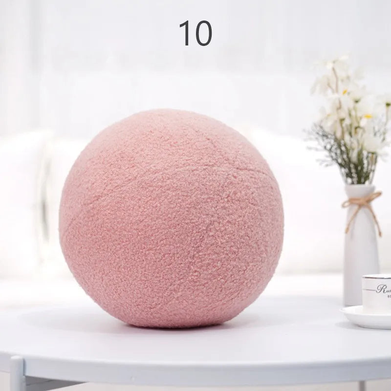 Nordic Style Spherical Pillow Stuffed Decoration Plush Sofa Bay Window Decoration Throw Pillow Soft Photography Prop New