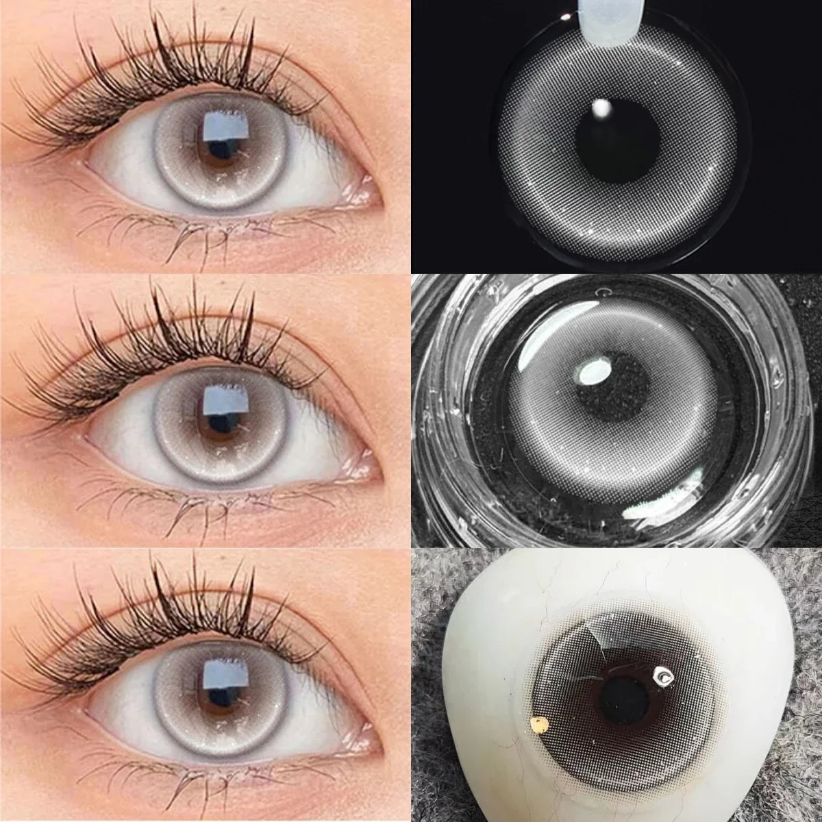 Monaco Brown Prescription Colored Contact Lenses 14.2mm Multichrome Natural Soft Lens Daily Eyewear