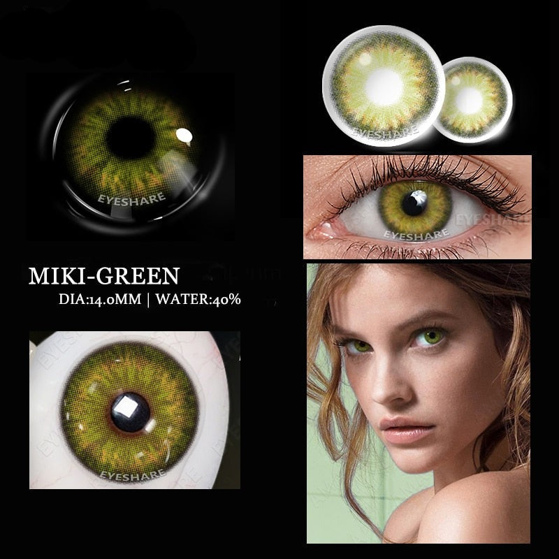 1 Pair Color Contact Lenses for Eyes Natural Brown Lenses Beauty Fashion Monet lense Blue Lenses Green Eye Contact