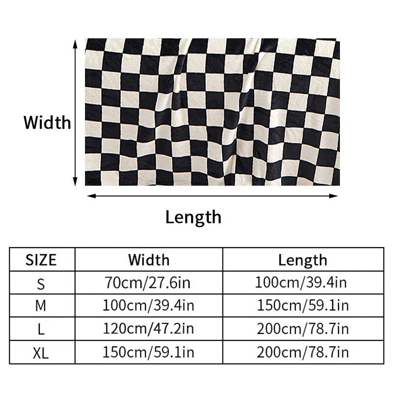 Ins Checkerboard Blanket Classic Plaid Sofa Blanket Spring and Summer Air Conditioning Blanket Office Nap Shawl Cushion Sofa