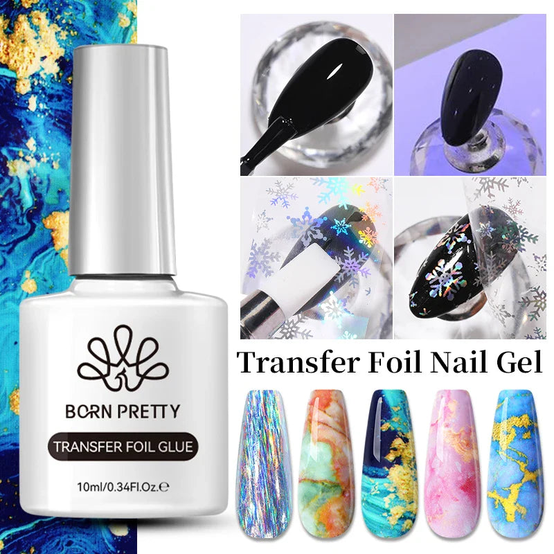 BORN PRETTY 10ml Black Glass Cat Magnetic Gel Nail Polish Ultra Shine Gold Silver Glitter Soak Off UV LED Gel Nail Art Varnish