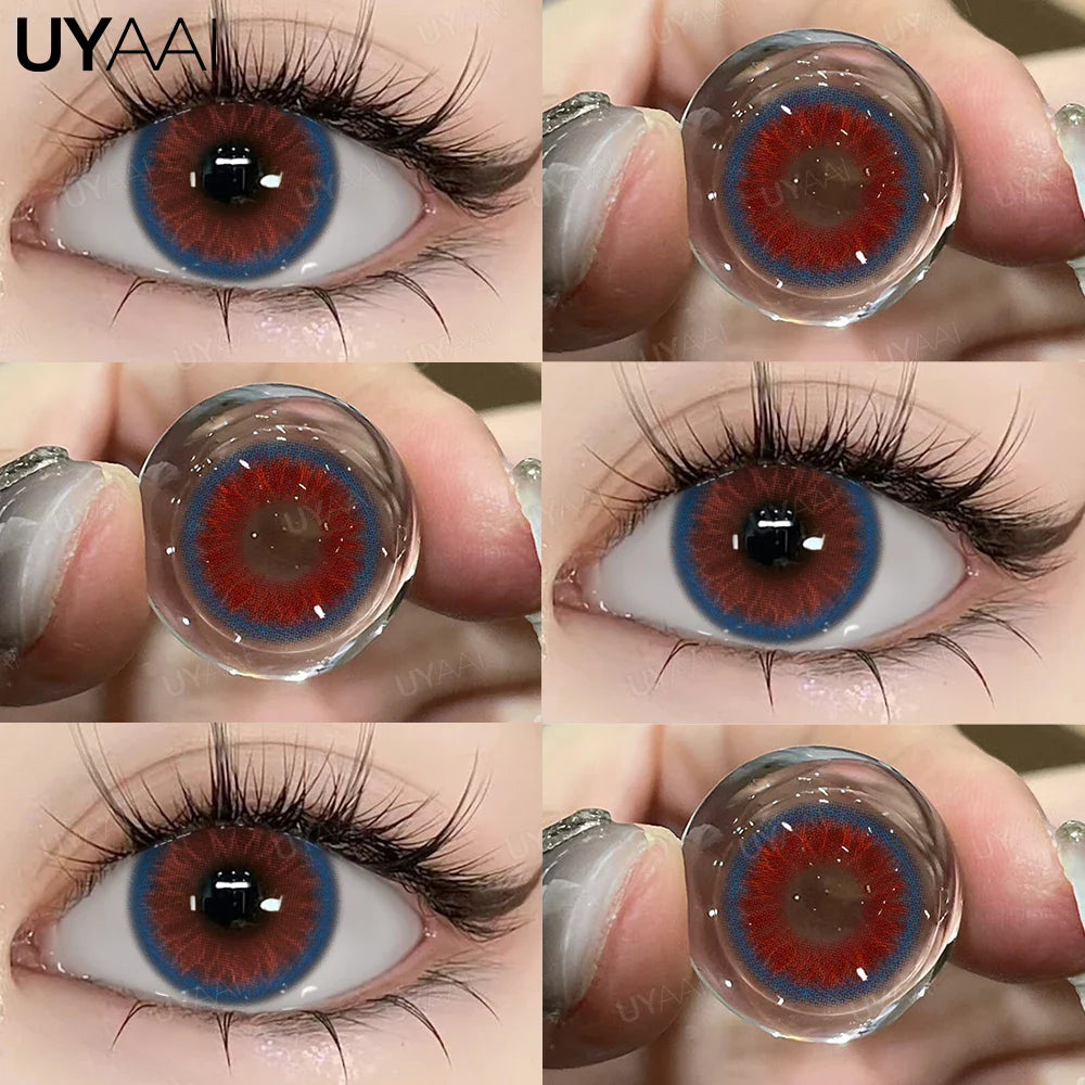 Colored Contact Beauty Blue Contacts Big Eyes Black Lens Makeup Green Lens Natural Brown Eye Lenses Cosmetics Red lens