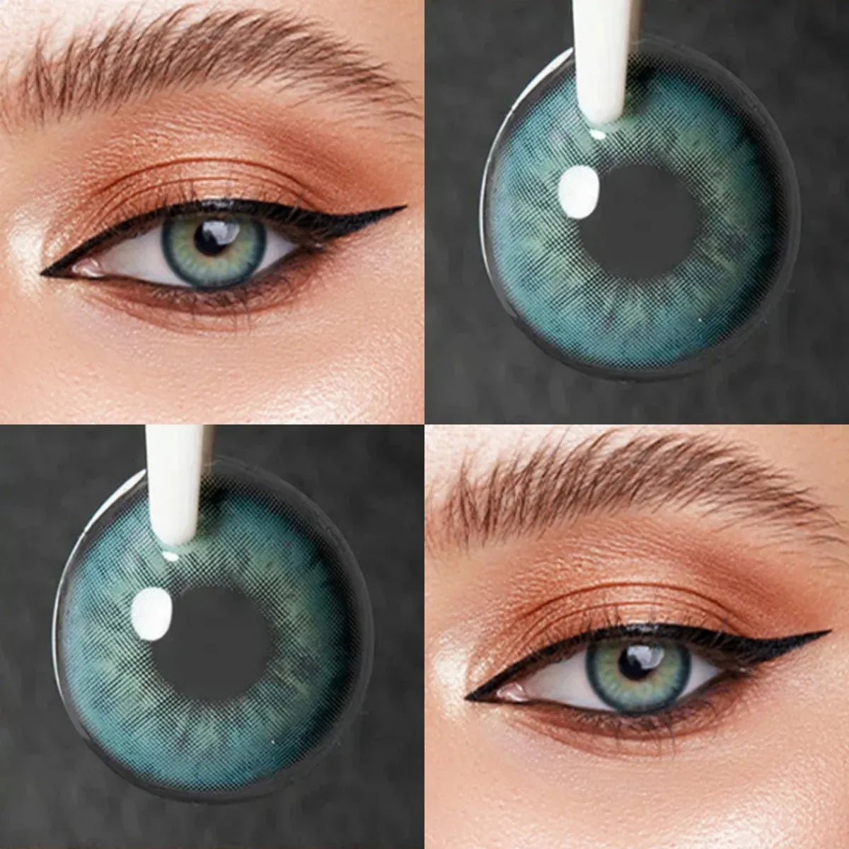 Eyes Color Contacts Colored Contact Lenses Lens Small Pupil Cosmetics Beauty Brown 14.2mm 2Pcs 6 Months Half Year