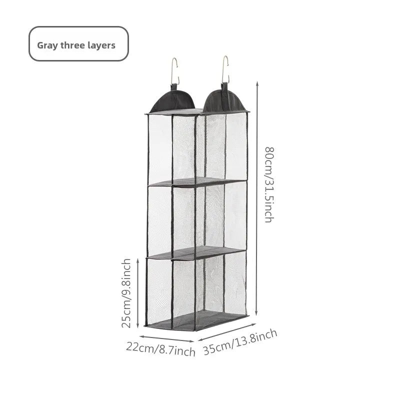 Practical Fabric Hanging Organizers Simple Designs Hanging Storage Bag with Multi Layer For Easy Homes Organization