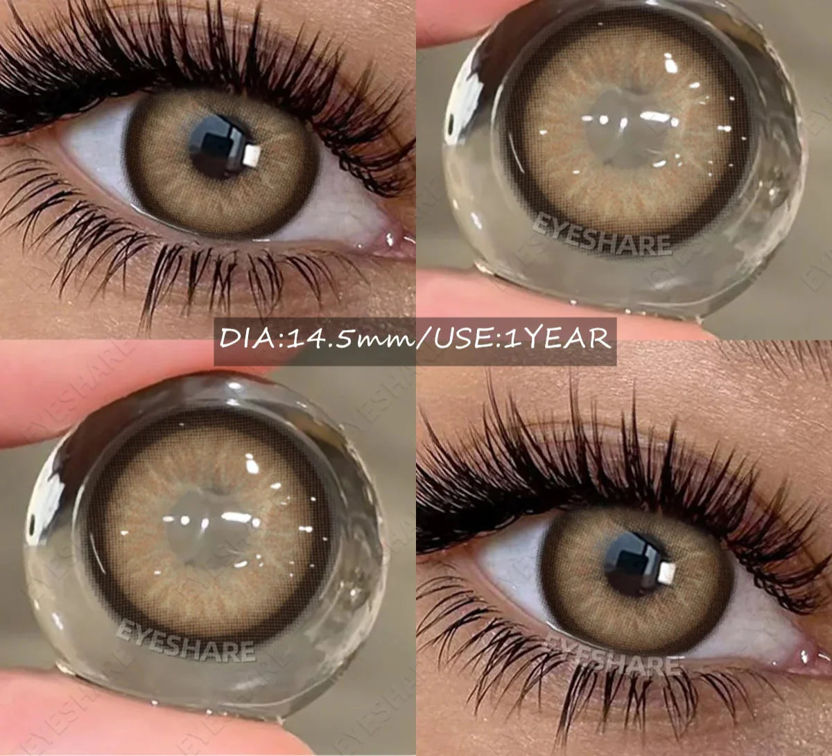 Natural Colored Contact Lens Brown Eyes Makeup Lenses Blue Color Lens Green Eyes Contacts Gray Beautiful Pupil Yearly