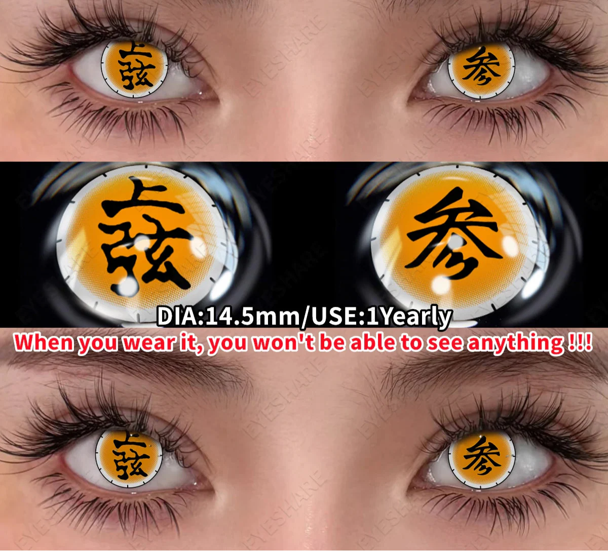 Cosplay Colored Contact Lenses Crazy White Lenses Red Anime Contacts Halloween Beauty Makeup Lens Black Eyes Contacts