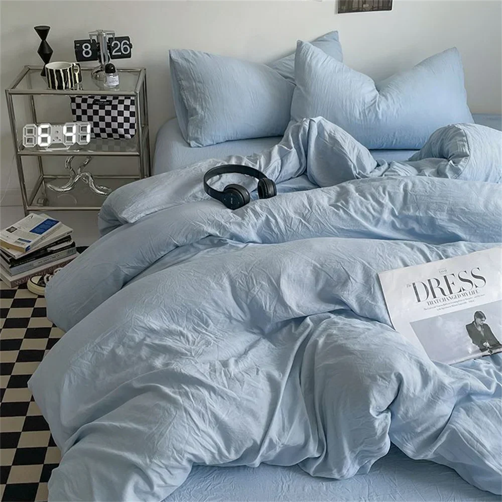 Simple Cotton Four Piece Bedding Set