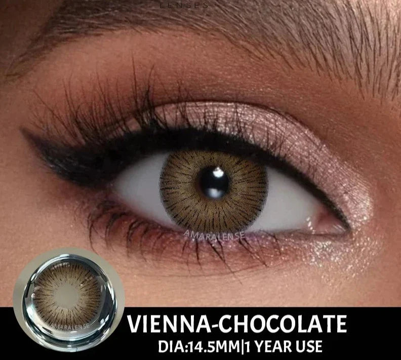2pcs/pair New Colored Contact Lenses Fashion Green Eyes Lenses Natural Brown Eye Lenses Gray Contact Lens