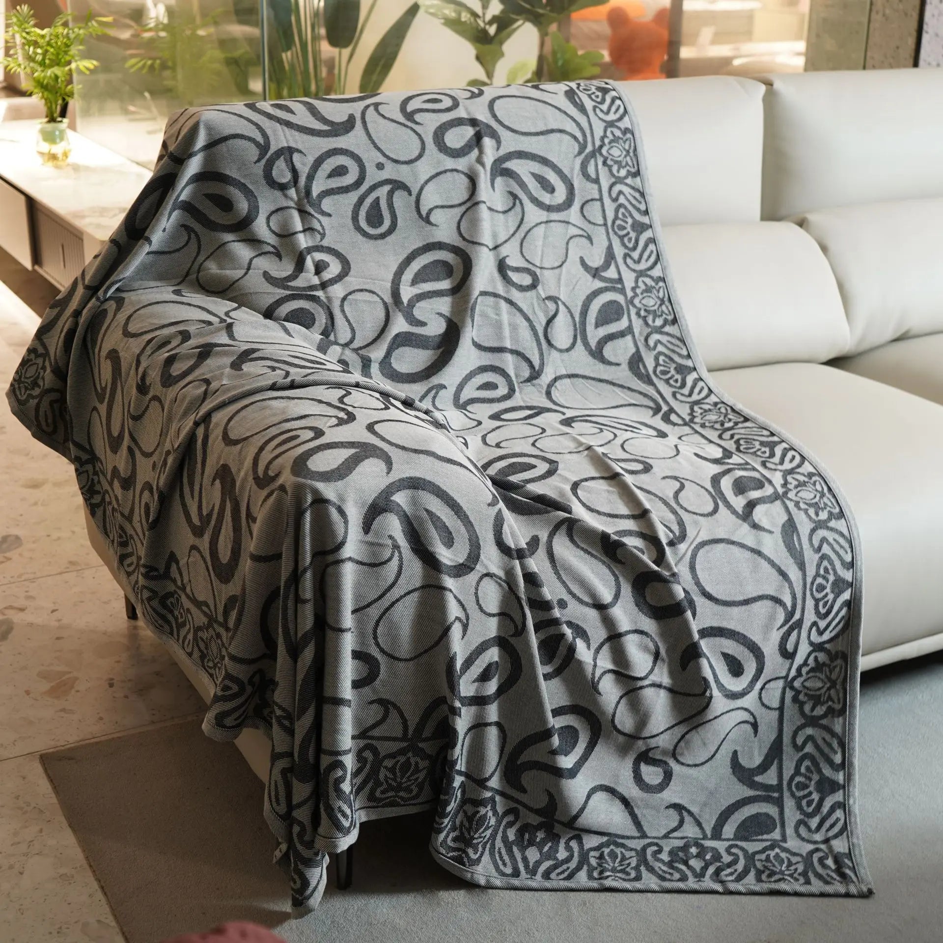 Airline First Class Cabin Blanket Cover Jacquard Airplane Office Nap Bed Throw Blanket Outdoor Portable Plaid Coraline Blankets