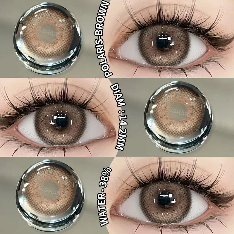 1Pair Colored Contact Lenses for Eyes Natural Contact Lenses Fashion Lense Blue Eye Lenses Green Eye Contacts Yearly