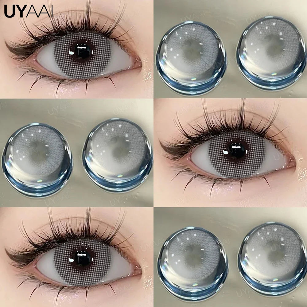 Graduated Contact Lenses Yearly Makeup Color Contact Lenses For Eyes Vision Diopter Correction With Degree -1.0 to-6.00