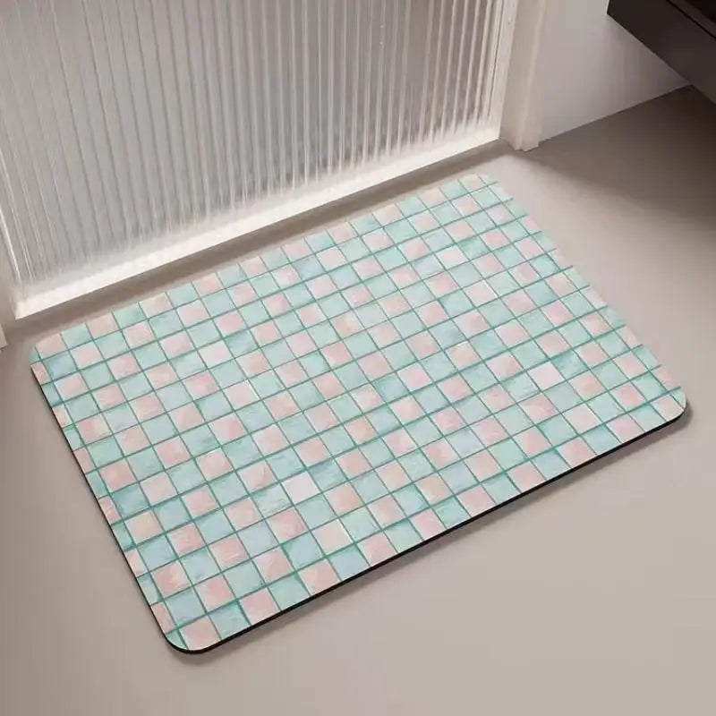 Dopamine Diatom Mud Bathroom Floor Mat Carpet Toilet Door Absorbent Quick Drying Anti Slip Foot Mat Kitchen Door Mat