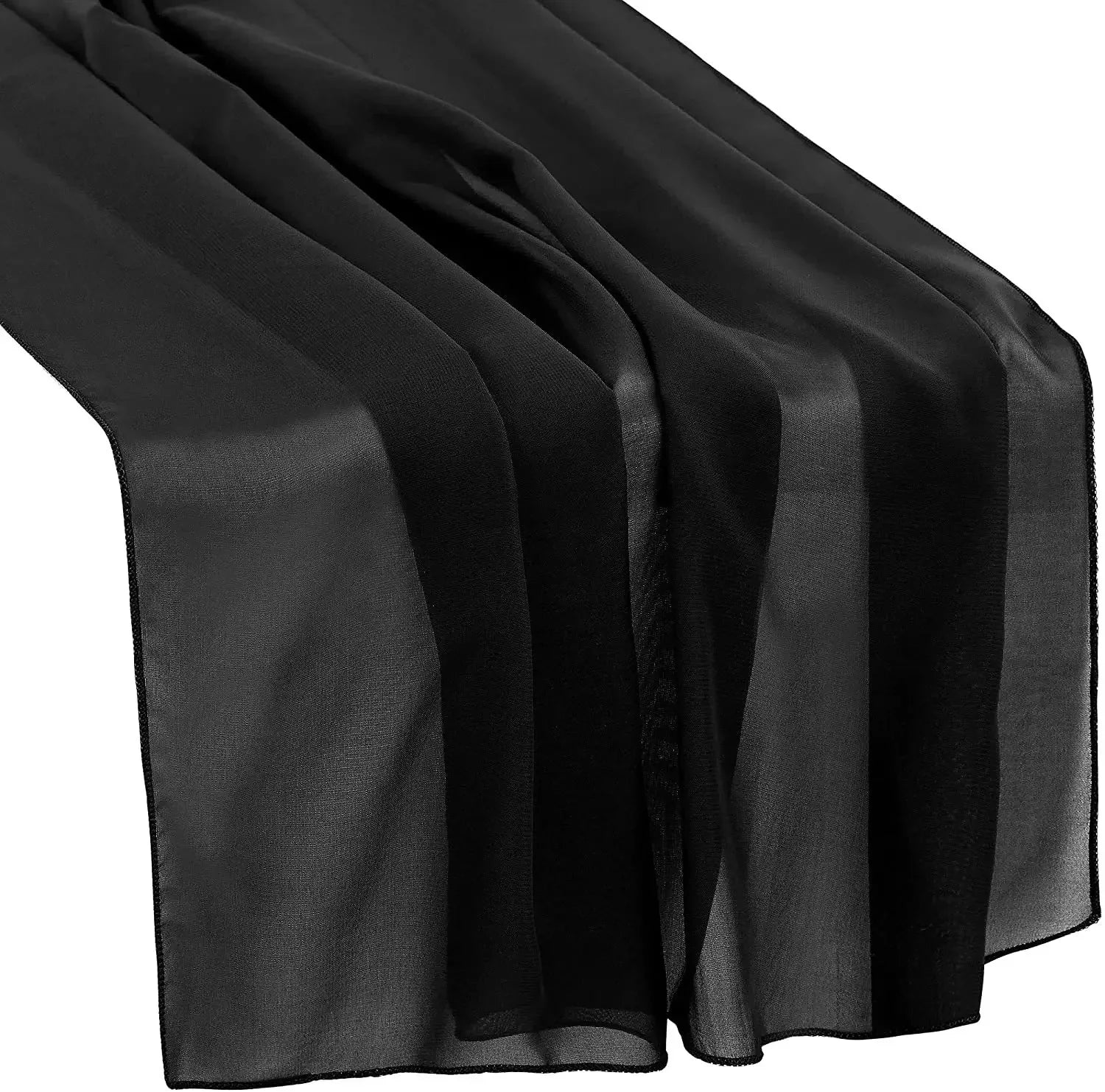 Beautiful Soft Chiffon Table Runner Tablecloth Wedding Bridal Party Home Decor Chair Sash Party Decoration Banquet Supplies 1pc