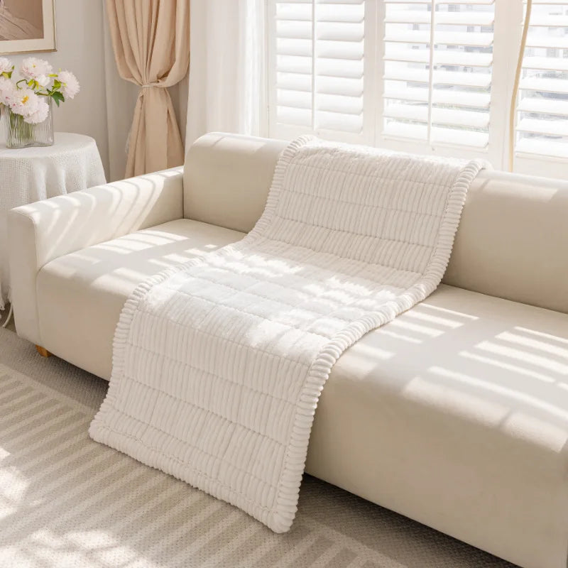 Soft Solid Color Sofa Cushion, Durable Non-Slip Universal Car Seat Pad, Slip-Resistant Multi-Use Furniture Protector for Home