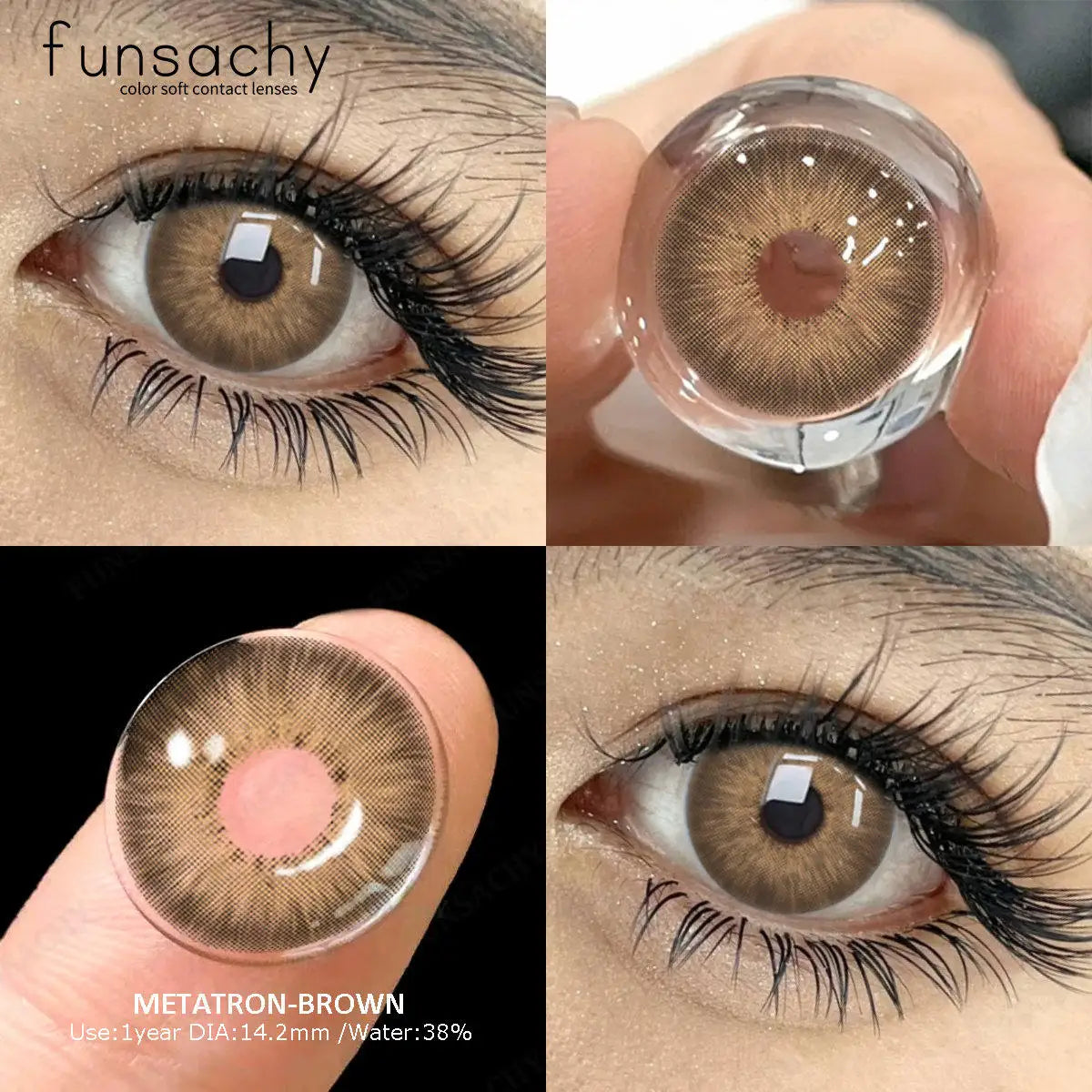 Color Contact Lenses for Eyes 1 Pair Gray Fashion Cosmetic Lenses Green Pupils Gray Natural Eye Contacts Women Eye Lens
