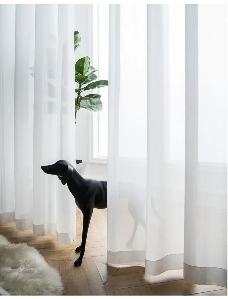 Modern Fashionable Blue Ruffles Skirt Semi-blackout Curtains for Living Room Girl's Bedroom Romantic Cupcake Layers Cortinas