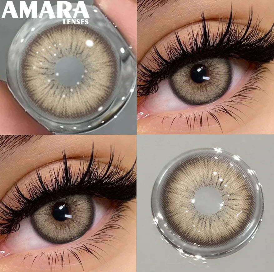 1 Pair Black Color Contact Lenses for Eyes 14.5mm Fashion Contact Lenses Brown Natural Contact Lenses Gray Soft Lens