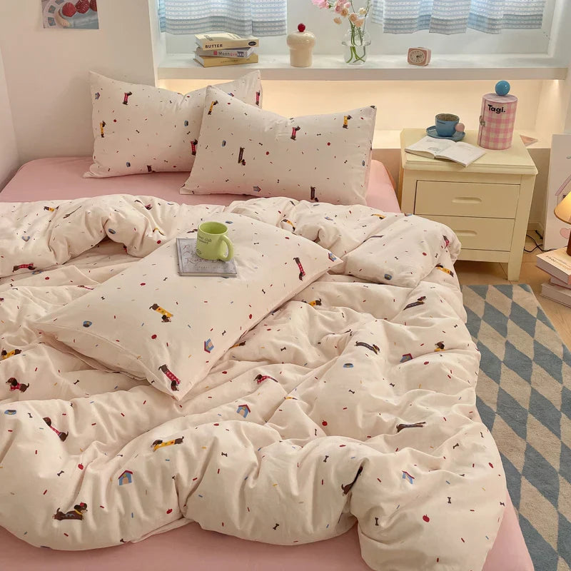 100% Cotton Double Layer Gauze Bedding Set