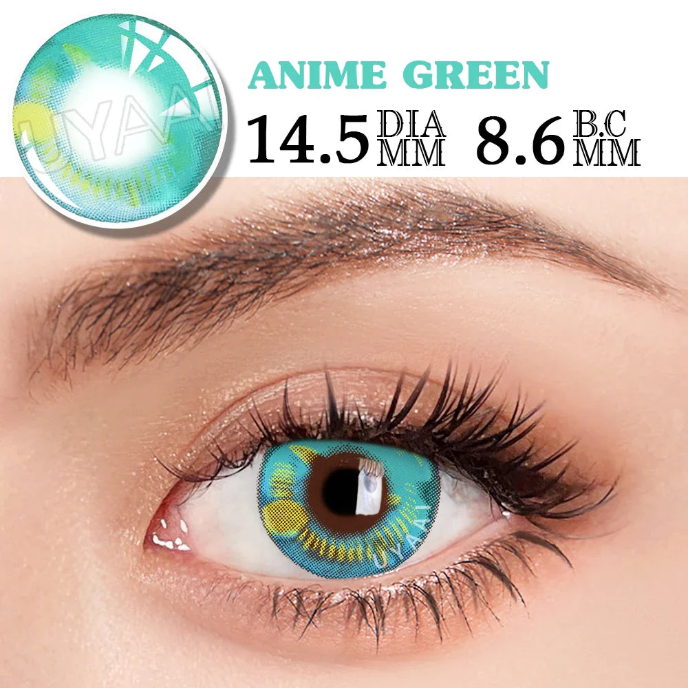 Halloween Cosplay Cosmetics Color Contact Lenses Red Color Lens Anime White Lenses Big Eye Lenses
