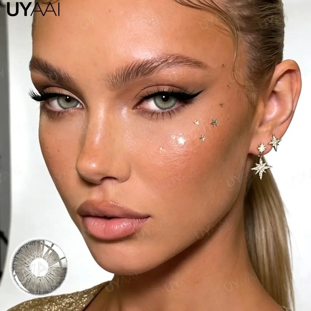 New Color Contact Lens Natural Pupils Green Lens Makeup Colored Pupils Gray Contact LensesCosmetics Natural Pupils
