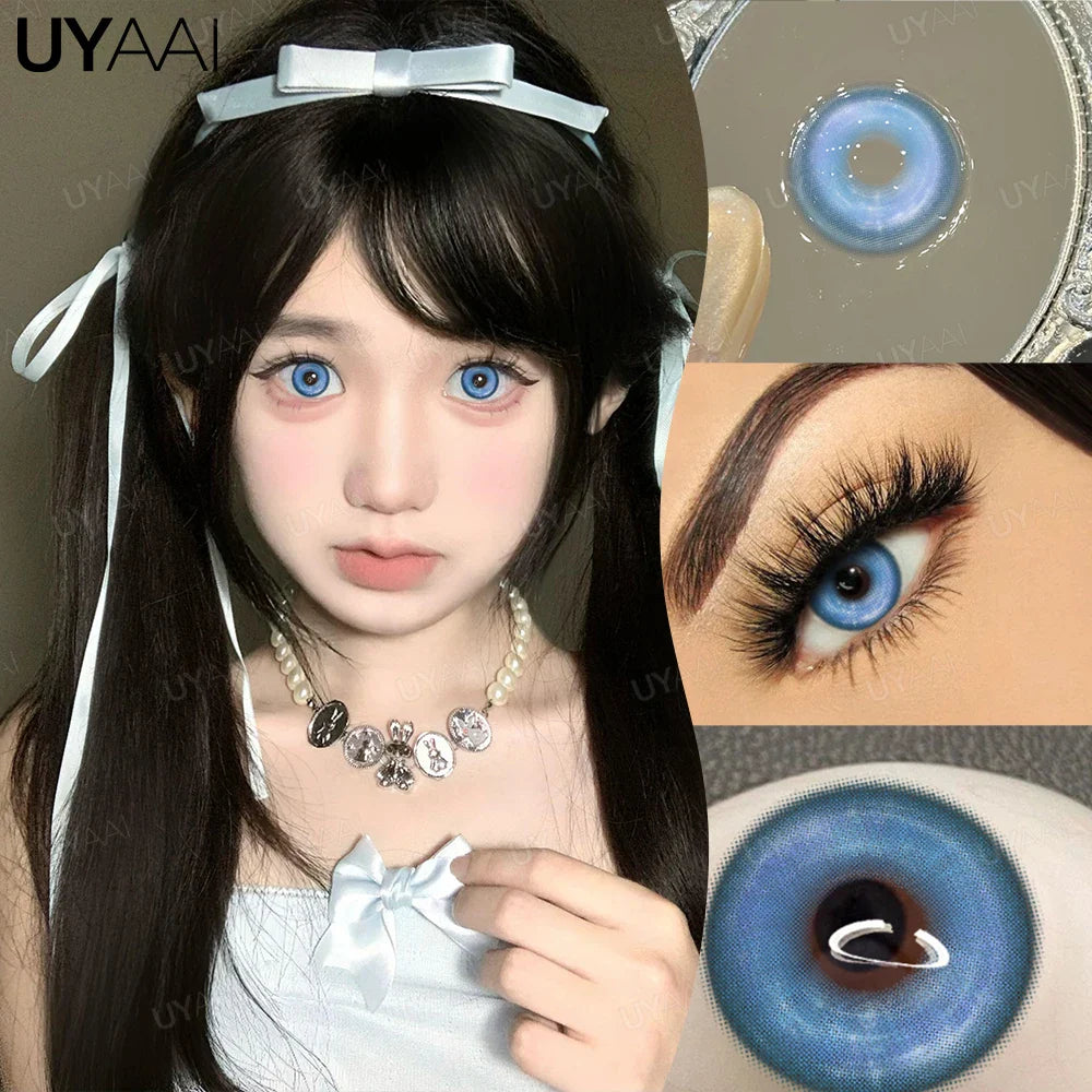 NEW Cosplay Colored Contact Lenses for Eyes Anime Purple Lenses Cosmetic Blue Eye Contacts Brown Natural Fashion Lenses