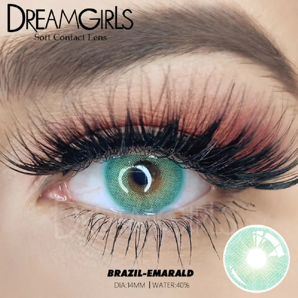 1Pair Brazil Famous Solitica Natural Color Contact lens Soft Contact Lenses Natural color Beauty pupil Yearly Used