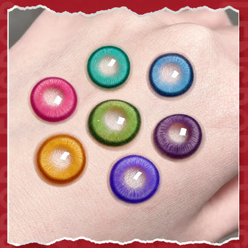 Eyes Color Contacts Contact Lenses Lens Small Pupil Prescription Cosmetics Myopia Beauty Cosplay Anime 2Pcs Half Year