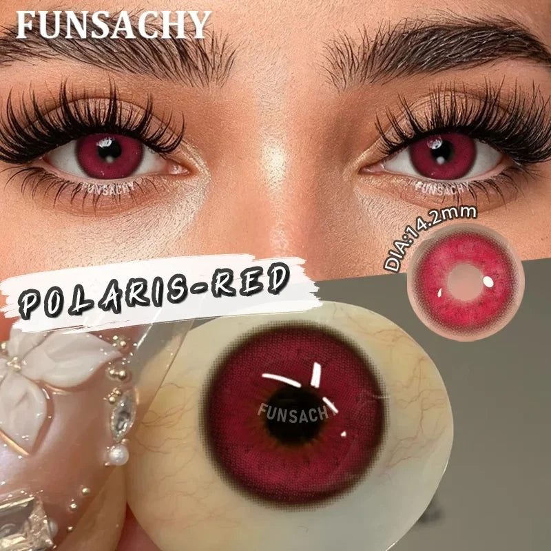 1 Pair Contact Lenses for Eyes Color Korean Pupils Makeup Accessories Beauty Contact Lenses Yearly New Contact Lens