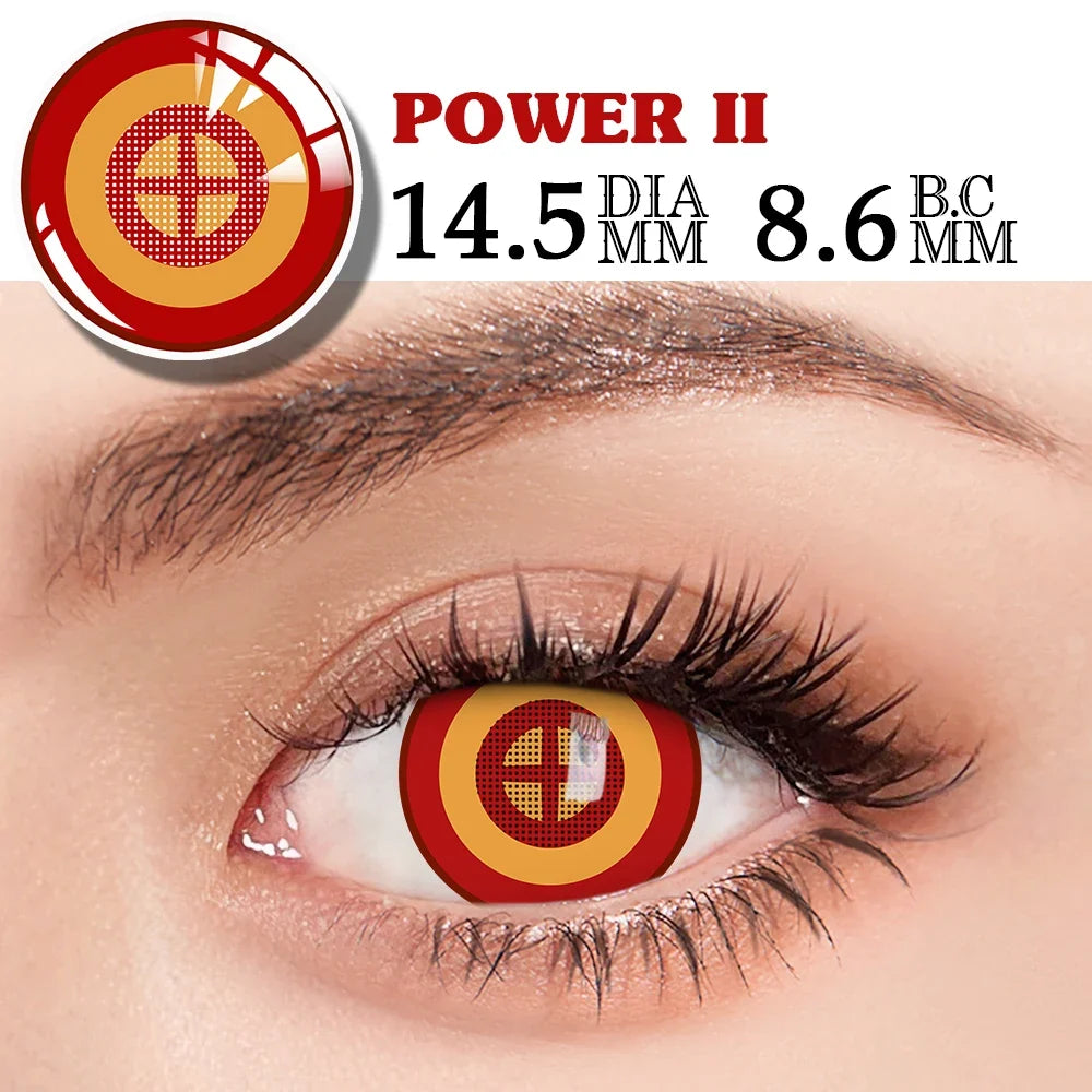 Red Cosplay Contact Lenses for Eyes Halloween Lenses Anime Lense Lenses Anime Accessories 2PCS