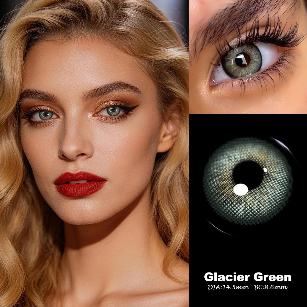 14.5mm Half Year Colored Contact Lenses Natural Earth Tone Hydrating Soft Lenses for Daily Look Eye Beauty