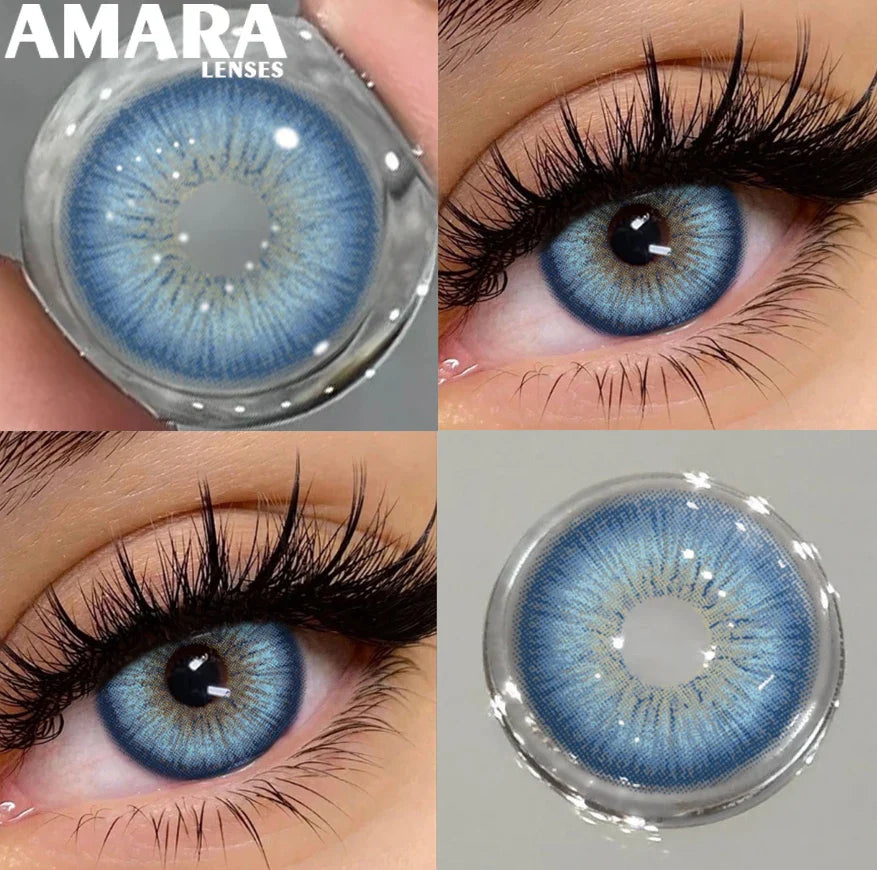 1 Pair Black Color Contact Lenses for Eyes 14.5mm Fashion Contact Lenses Brown Natural Contact Lenses Gray Soft Lens