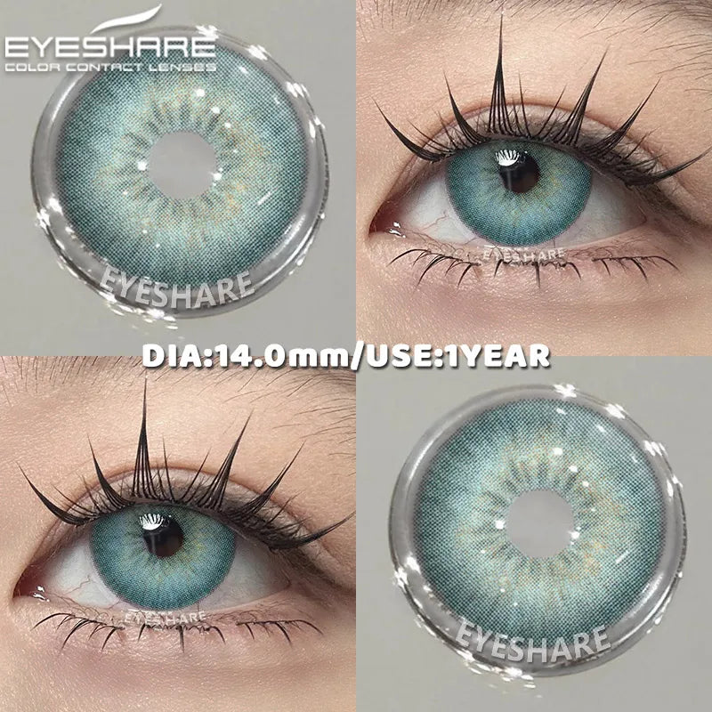 Blue Colored Contact Lenses Cute Eyes Contacts Beauty pupils Korean lenses Eye Enlarge Coloured Contact Lens softlenses